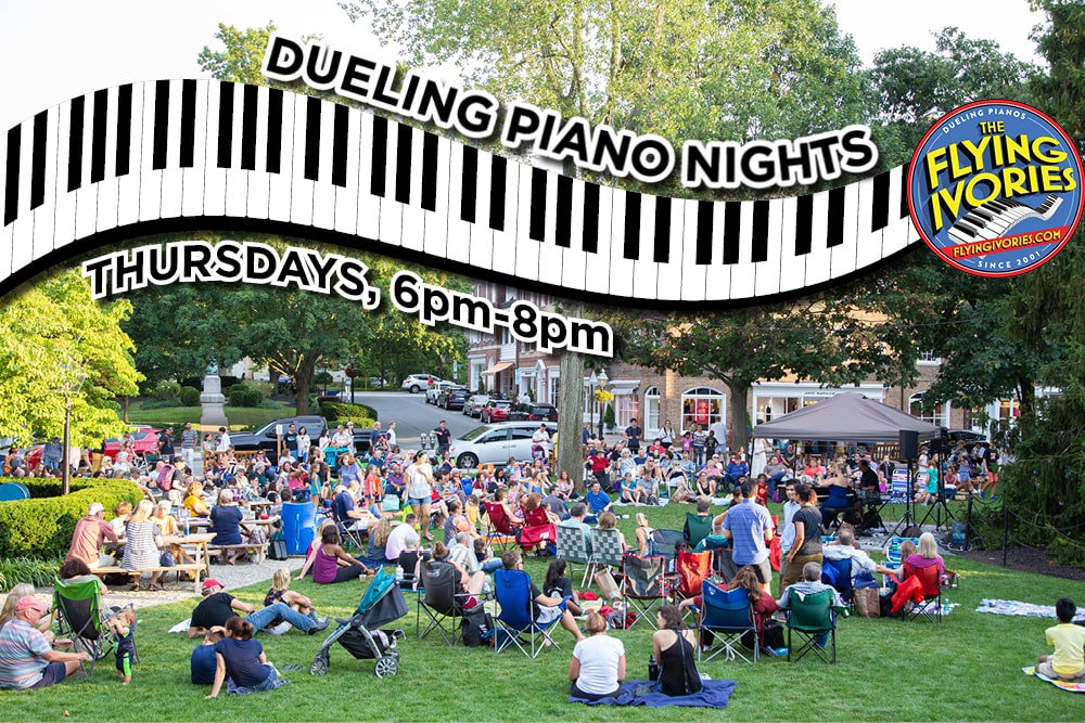 Dueling piano nights flyer