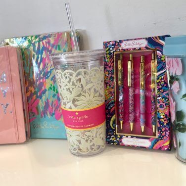 resusable cups and pens