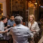 group dinner outside teresas