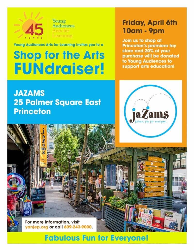 jaZams Shop For The Arts FUNdraiser – Friday, April 6th
