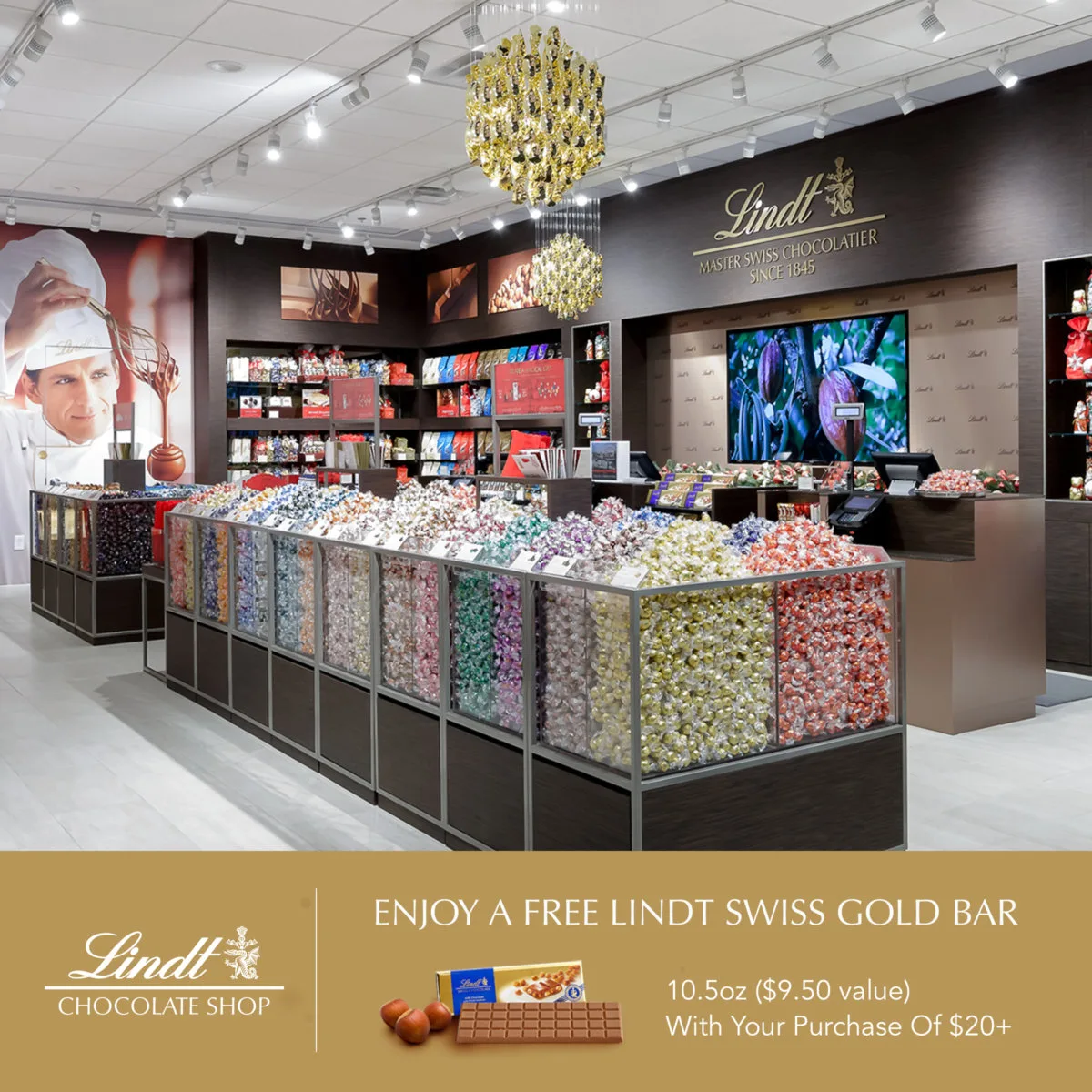 Lindt Chocolate Grand Re-Opening – Wednesday, September 5th – 9th