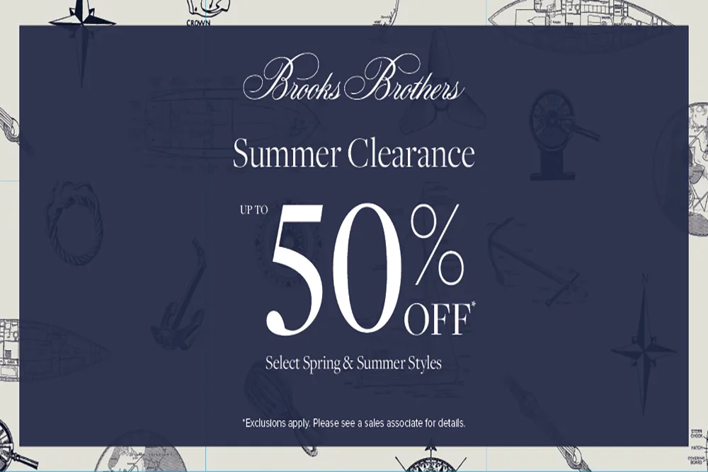 Brooks Brothers Summer Clearance – NOW until Saturday, August 3rd