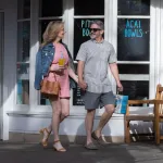 couple outside playa bowls