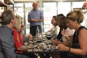 people tasting and making cheeses