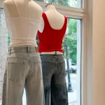 mannequins in madewell window