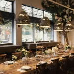 maman table set during catering event