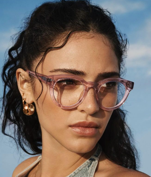 Warby Parker rose glasses