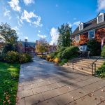 front of Nassau inn viewed from a right side angle