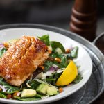 YDTR winter food closeup salmon salad