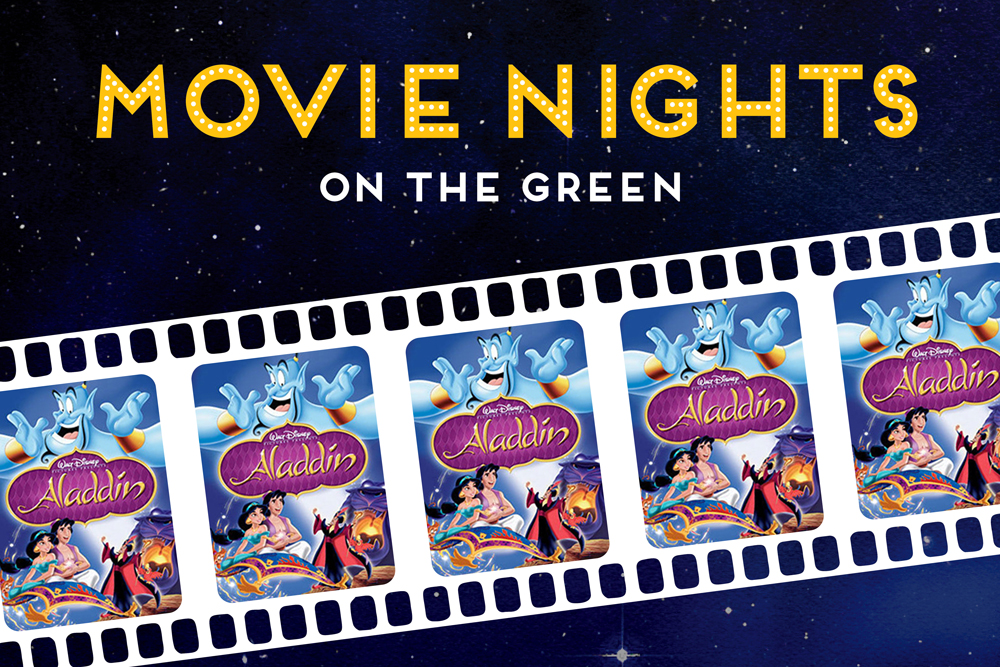 movie nights on the green. aladdin.