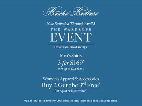 brooks brothers wardrobe event