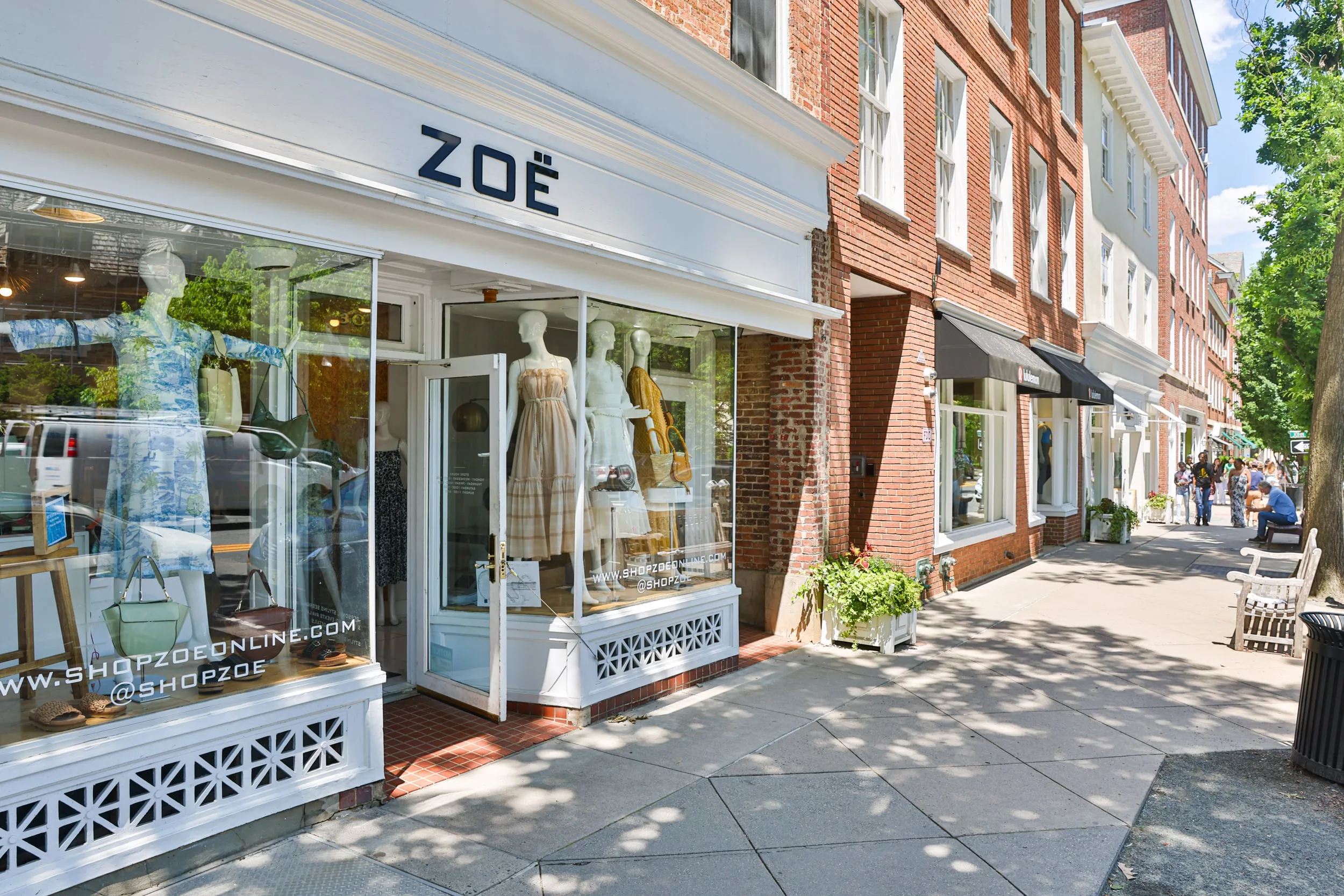 Zoe store front on Nassau Street, Princeton NJ