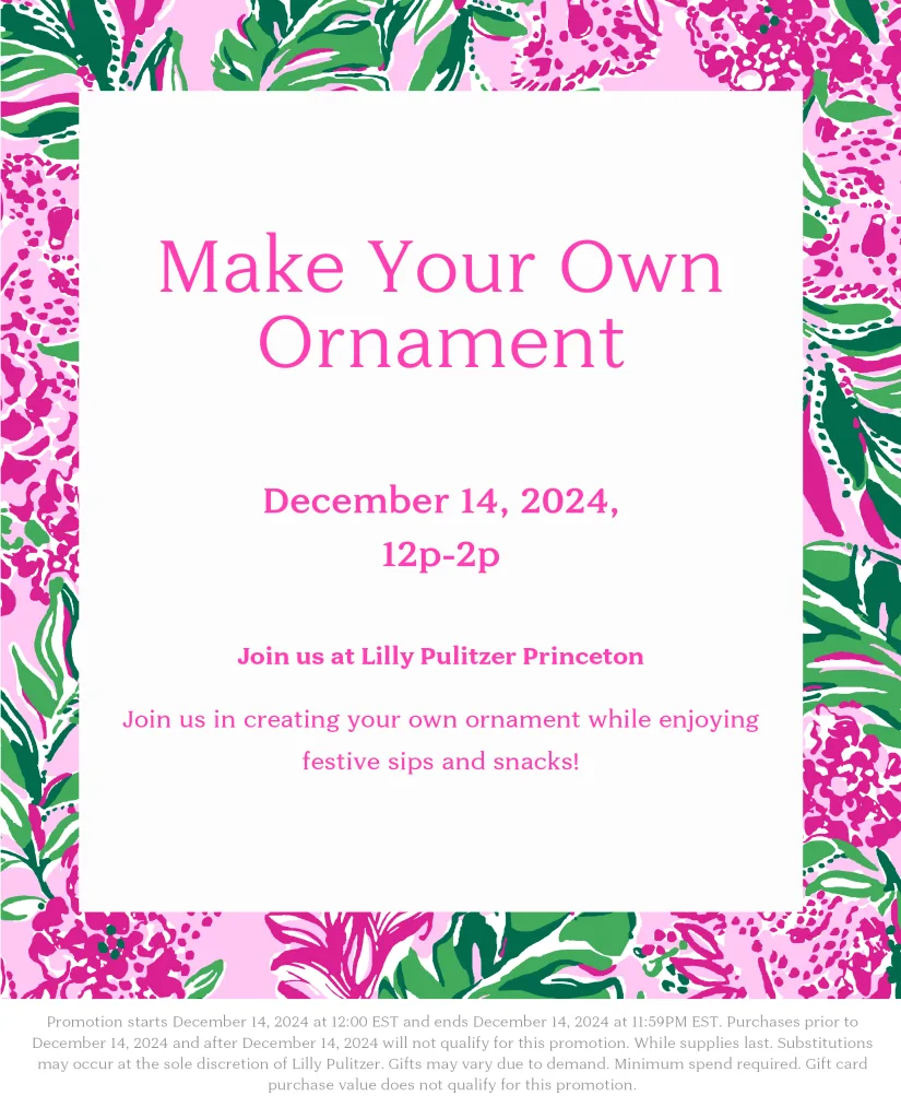 lilly pulitzer full size image create your own ornament december 2024