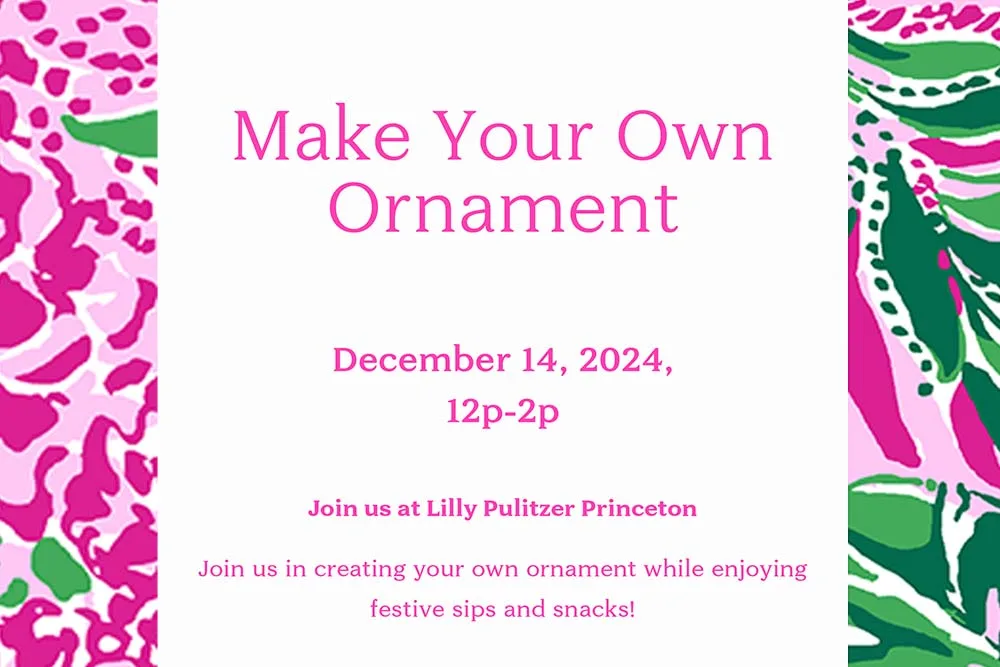 lilly pulitzer event cover image create your own ornament december 2024