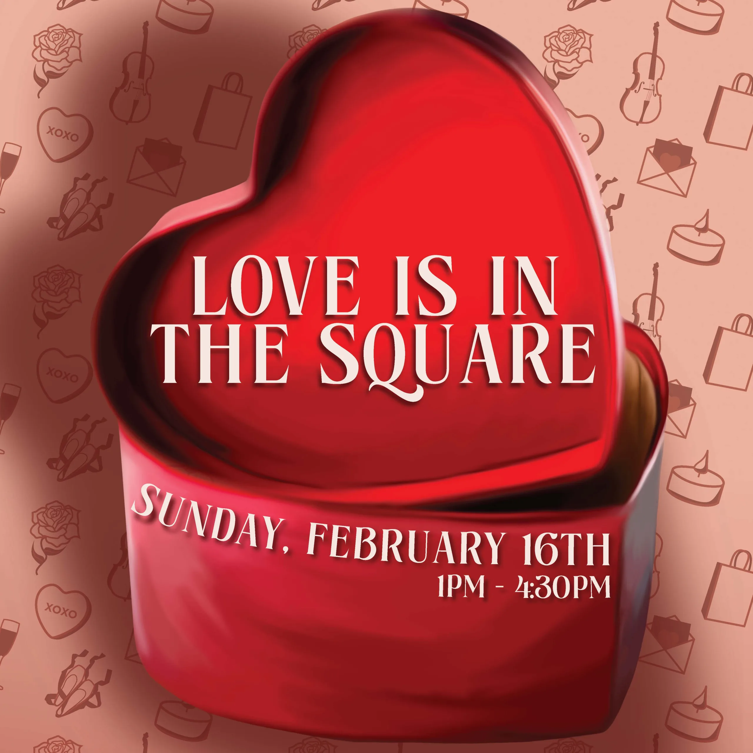 love is in the square 1000x1000 square logo