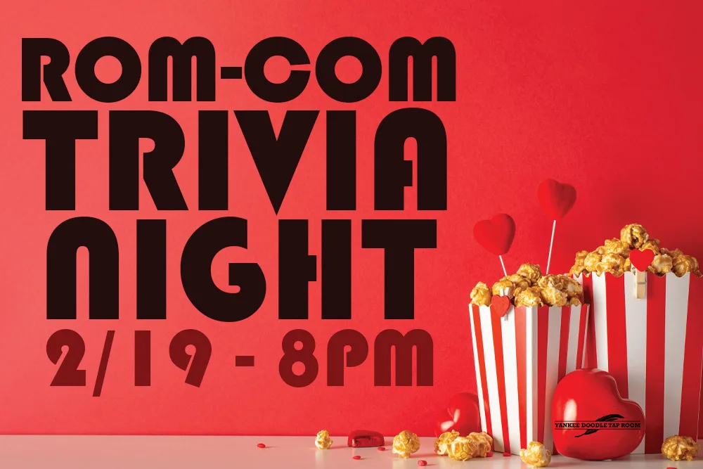 rom-com trivia night event cover image