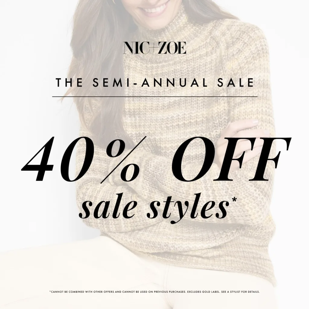 nic+zoe semi annual sale