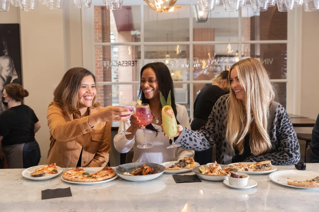 people eating dinner 