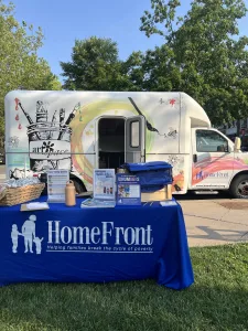 homefront at square after sunset