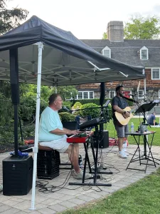 ant geo playing at square after sunset