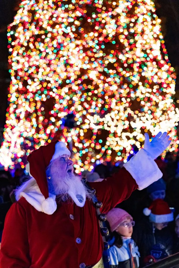 2025 tree lighting santa