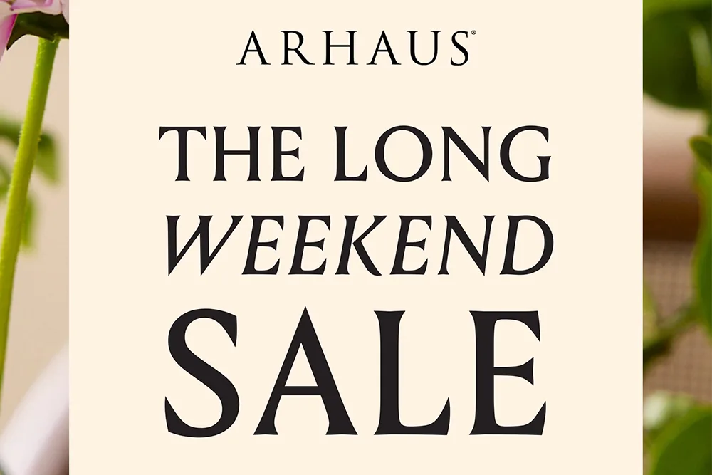 arhaus long weekend sale