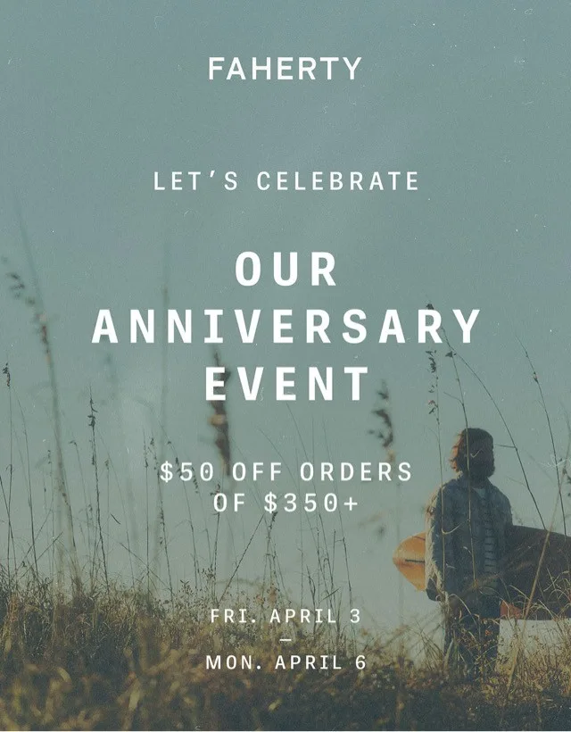faherty anniversary event