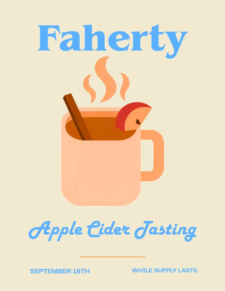 apple cider tasting