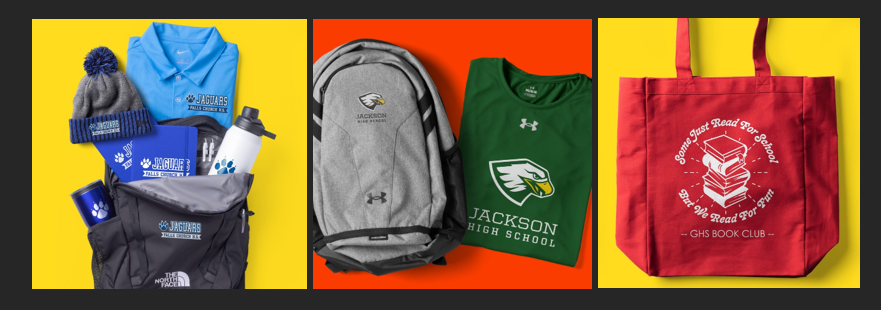 Sports gear, backpack, and tote bag 