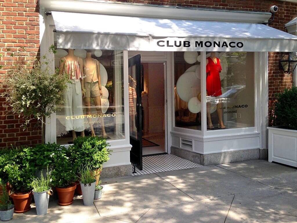 Club Monaco store front