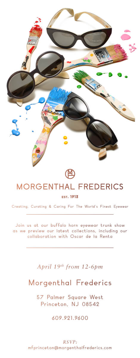 Morgenthal Frederics Trunk Show flyer