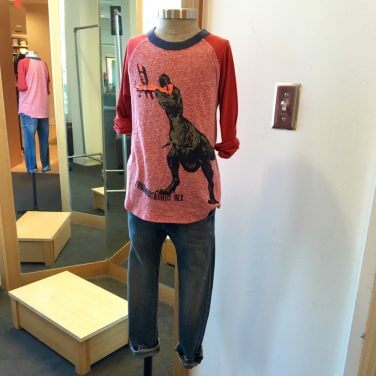 J Crew kids outfits on a mannequin