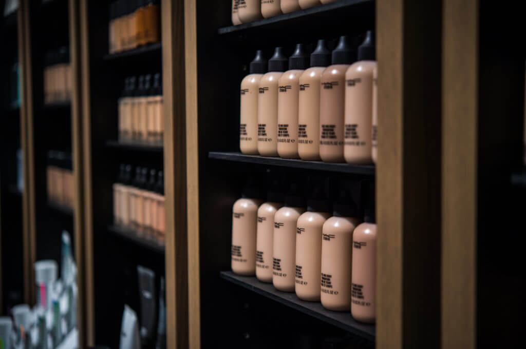 shades of foundation bottles from MAC cosmetics
