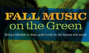 Fall Music on the green event graphic