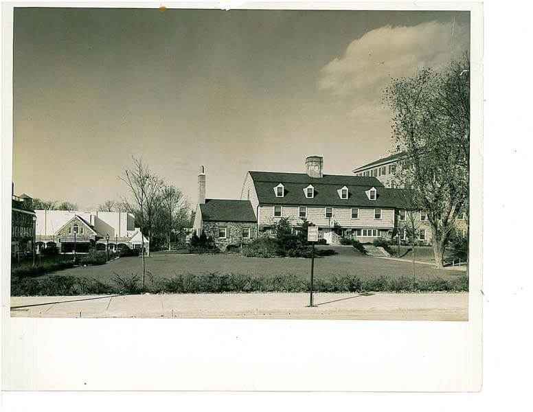 black and white of historical Nassau Inn