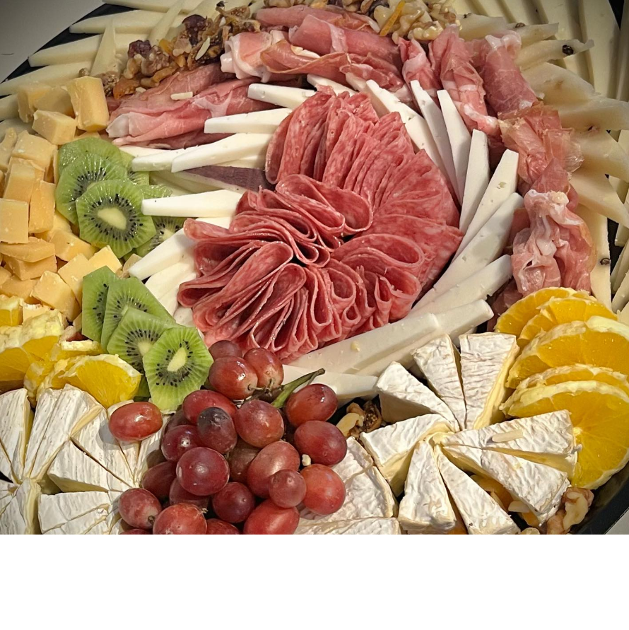 Assortment of meats and cheeses
