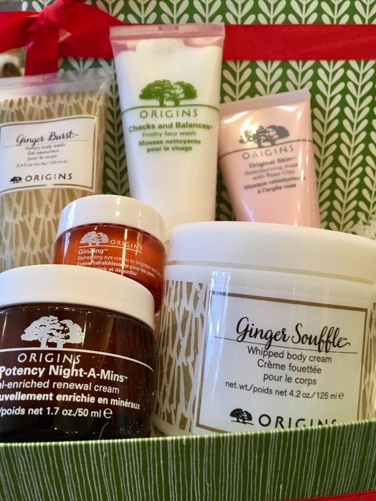 assorted creams and lotions from Origins
