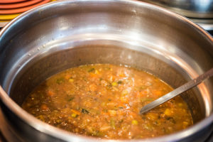 vat of vegetable soup from Princeton Soup and Sandwich